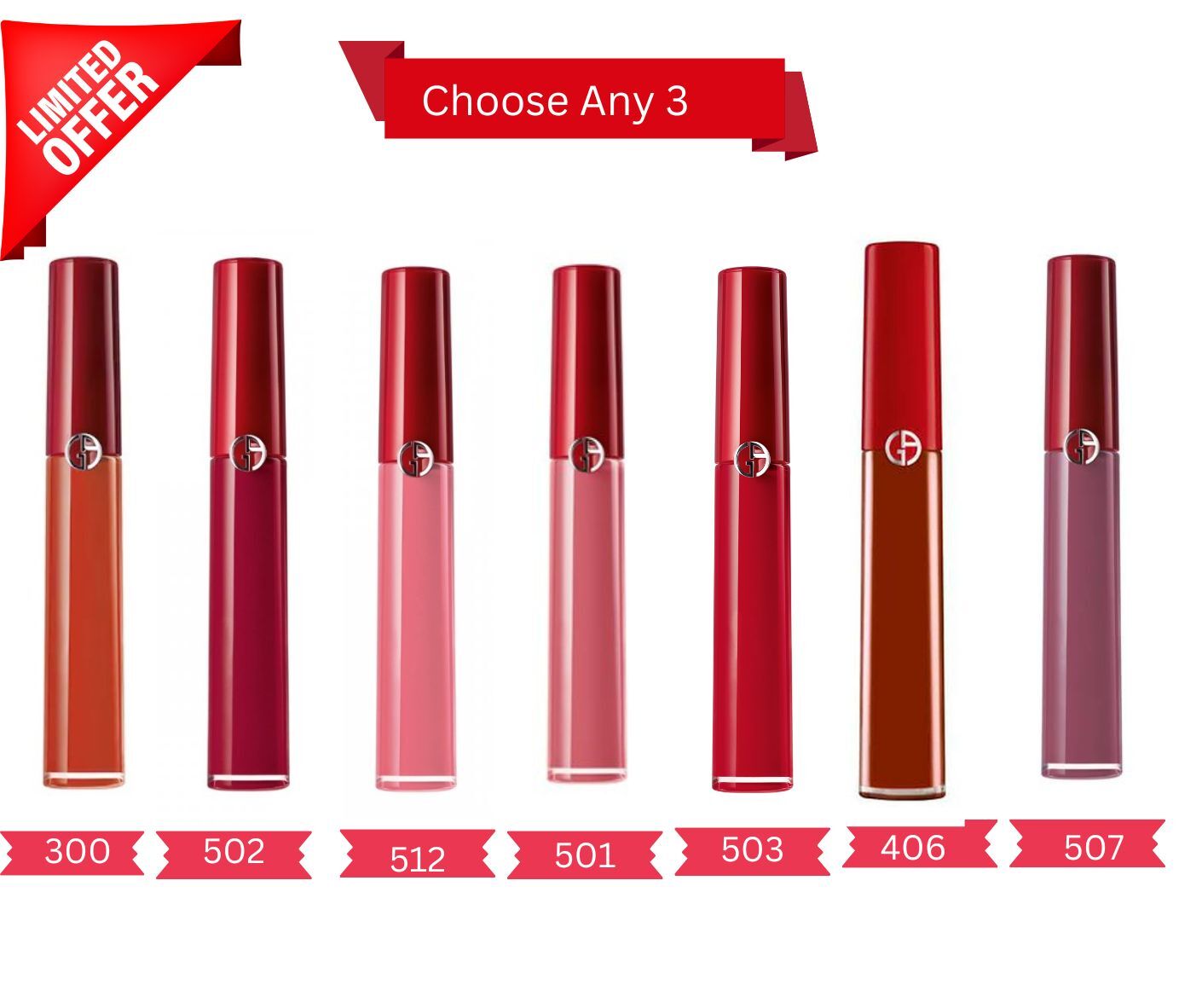 Giorgio Armani Lip Maestro Lipstick Giftset Pack of 3