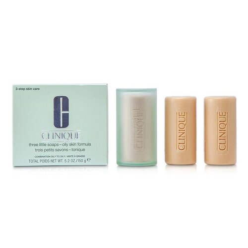 Clinique 3 Little Soaps with Travel Dish
