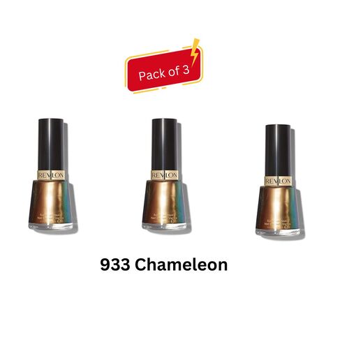 Revlon Nail Enamel Glossy Shine Finish 14.7 ml - 933 Chameleon (Pack of 3)
