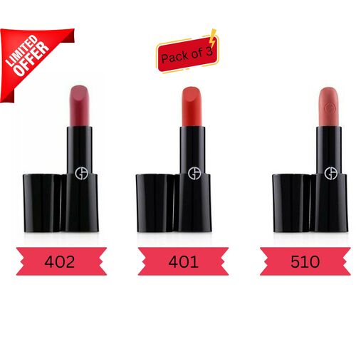 Giorgio Armani ROUGE d Armani Lipstick GiftSet - Pack of 3