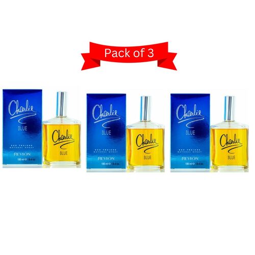 Revlon Charlie Blue Eau Fraiche 100 ml - Pack of 3