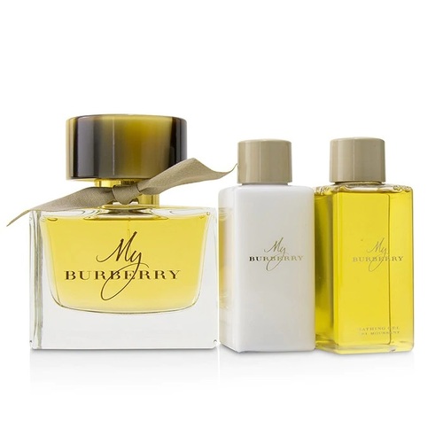 Burberry My Burberry 3 Pcs Gift Set - Eau De Parfum Spray 90ml + Body Lotion 75ml + Bathing Gel 75ml