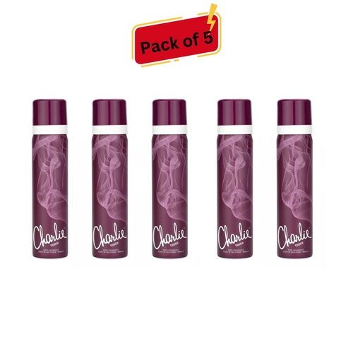 Charlie Touch Body Spray 75 ml - Pack of 5