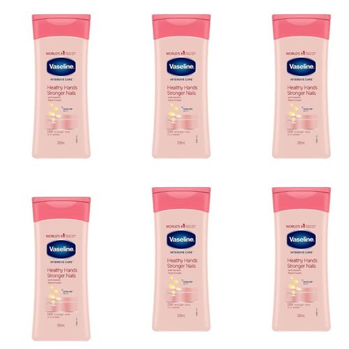  Vaseline Healthy Hands & Strong Nails Cream 200 ml - Pack of 6