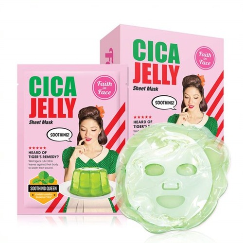 Faith in Face Cica Jelly Facial Mask Sheet Pack (7 pcs)