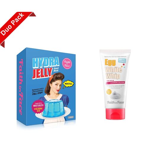Faith In Face Hydra Jelly Sheet Mask (7pcs) + Whip Cleansing Foam 150 ml