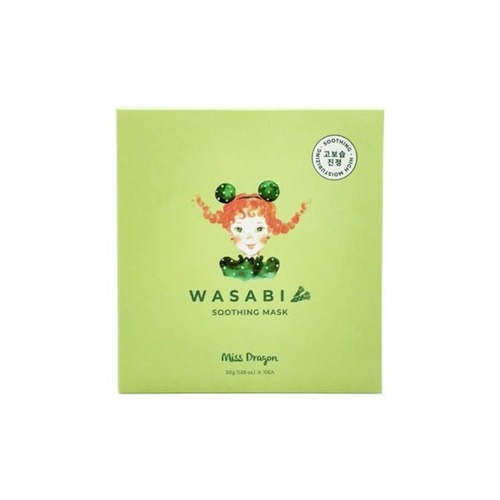 Miss Dragon Wasabi Soothing Mask - 10 Face Sheet